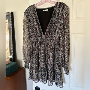 Women’s long sleeve ruffle dress